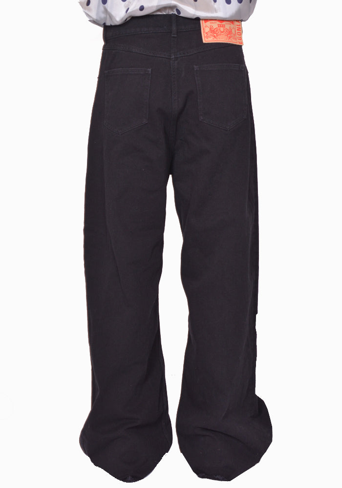 パンツ egonlab black denim pants S flare 中古・古着通販】EGONLAB (エゴンラボ) フレアデニムパンツ ブラック