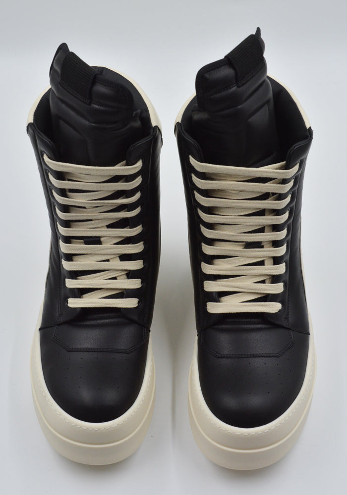 【正規品】Rick Owens Mega Geobasket スニーカー DOSHABURI通販｜RICK OWENS MEN MEGA GEOBASKET SNEAKERS BLACK SS25
