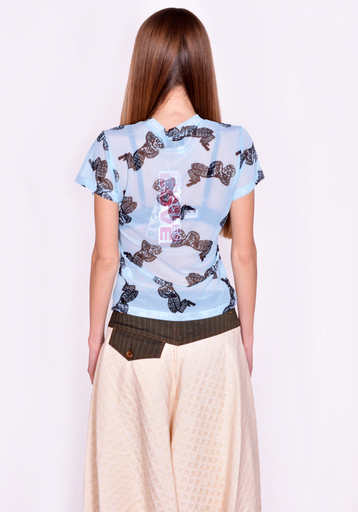 CHARLES JEFFREY LOVERBOY CJLSS23BT1 BABY TEE LIGHT BLUE 