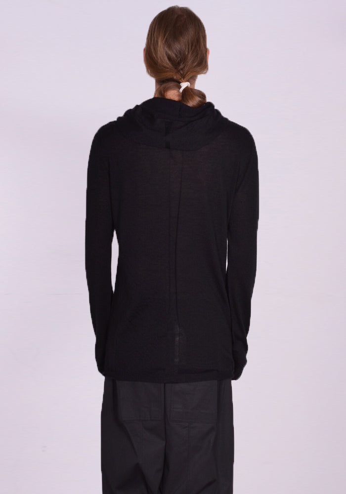 リックオウエンス通販｜RICK OWENS MEN HOODED KNIT SWEATER SS24 