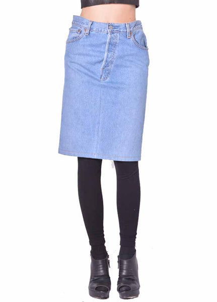 BLESS N°81 2028 DOUBLEFRONTJEANSSKIRT LIGHT BLUE | DOSHABURI Shop