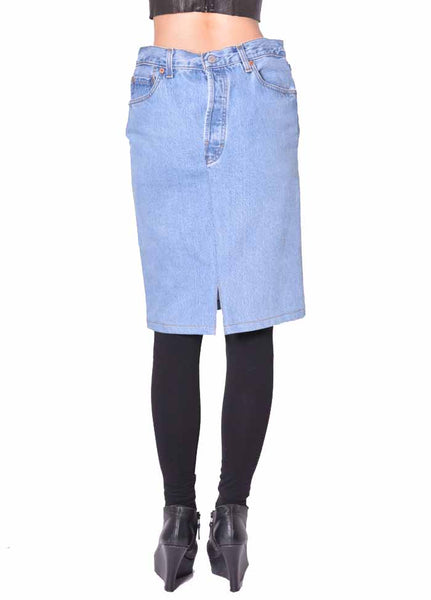 BLESS N°81 2028 DOUBLEFRONTJEANSSKIRT LIGHT BLUE | DOSHABURI Shop