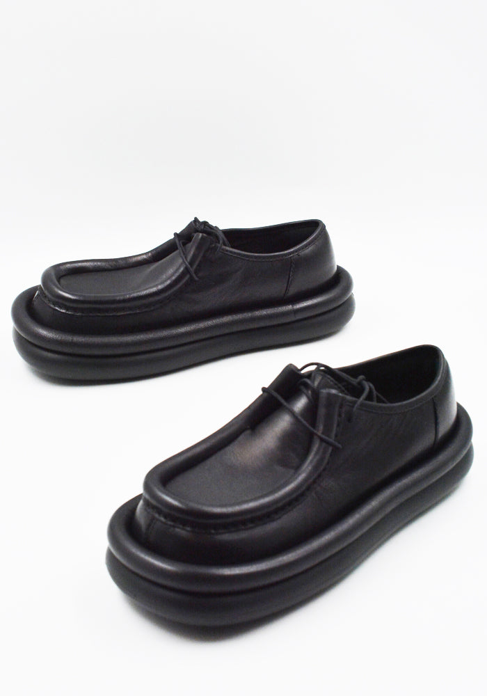 DOSHABURI通販｜CAMPERLAB A500037-001 AQUA LEATHER SHOES BLACK FW25