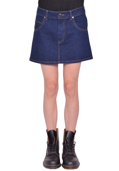 CHARLES JEFFREY LOVERBOY DENIM MINI SKIRT BLUE SS25 | DOSHABURI Shop