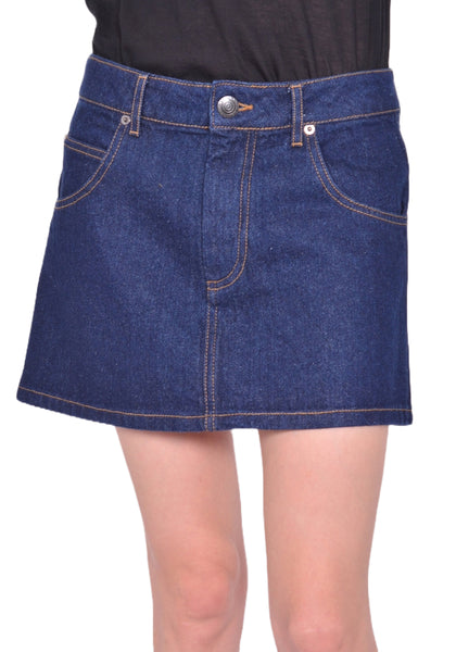 CHARLES JEFFREY LOVERBOY DENIM MINI SKIRT BLUE SS25 | DOSHABURI Shop