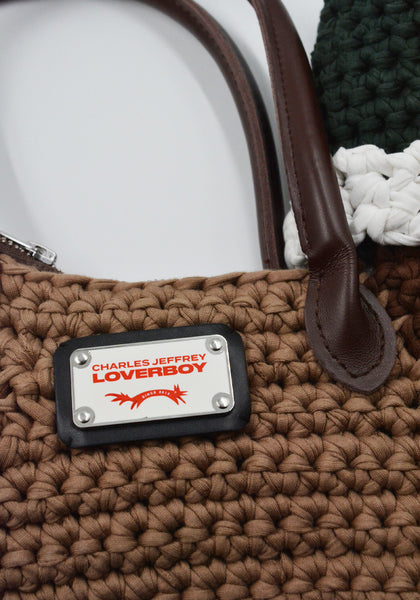CHARLES JEFFREY LOVERBOY DUCK BAG BROWN/GREEN FW25 | DOSHABURI Shop