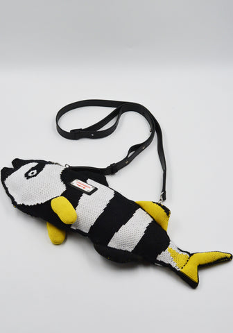 CHARLES JEFFREY LOVERBOY FISH BAG BLACK FW25 | DOSAHBURI Shop