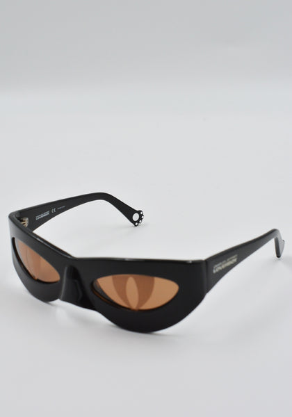 CHARLES JEFFREY LOVERBOY NEKO SUNGLASSES BLACK SS25 | DOSHABURI Shop