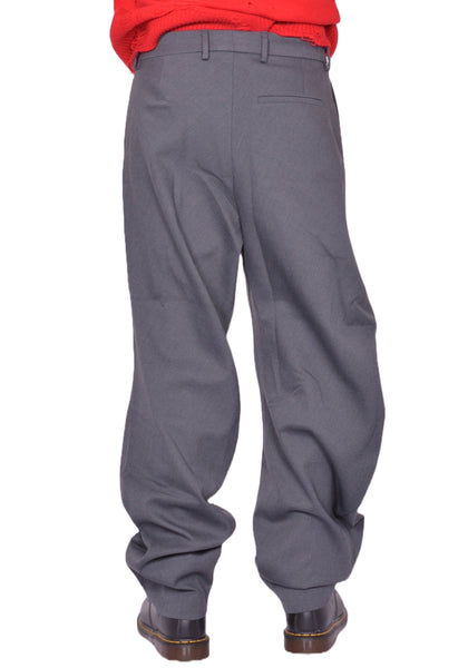CHARLES JEFFREY LOVERBOY TOPSY TURVY TROUSERS GREY FW25 | DOSHABURI Shop
