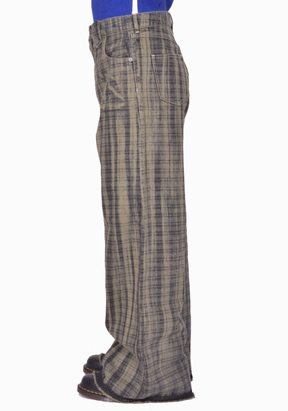 EGONLAB. DN006A BAGGY DENIM PANT TARTAN SS25 | DOSHABURI Online Shop