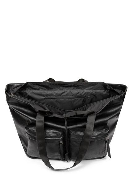 EGONLAB EASTPAK EGON TOTE L FAUX LEATHER BLACK SS26 | DOSHABURI Shop