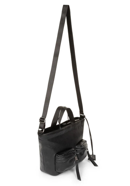 EGONLAB x EASTPAK EGON TOTE S FAUX LEATHER BLACK FW26 | DOSHABURI Shop