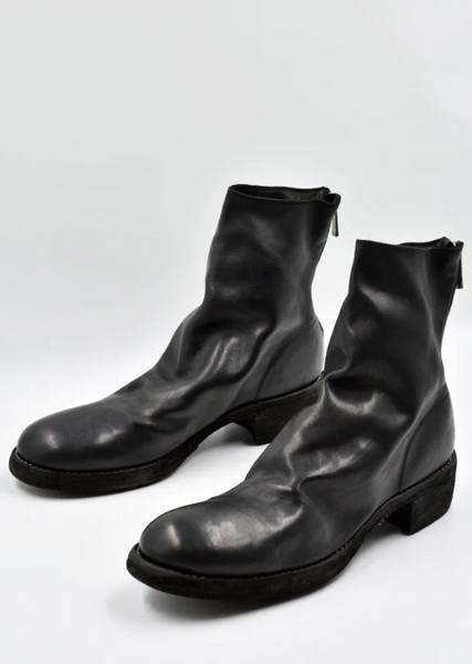 GUIDI 796ZX HORSE FULL GRAIN LEATHER SHORT BOOTS BLACK | DOSHABURI Shop