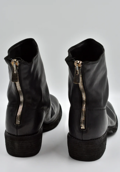GUIDI 796ZX HORSE FULL GRAIN LEATHER SHORT BOOTS BLACK | DOSHABURI Shop