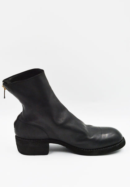 GUIDI 796Z SOFT HORSE FULL GRAIN LEATHER SHORT BOOTS BLACK | DOSHABURI Shop