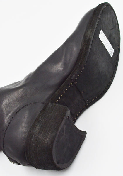 GUIDI 796Z SOFT HORSE FULL GRAIN LEATHER SHORT BOOTS BLACK | DOSHABURI Shop