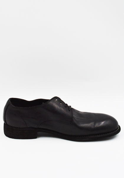 GUIDI 992 DONKEY FULL GRAIN LEATHER DERBY SHOES BLACK | DOSHABURI Shop