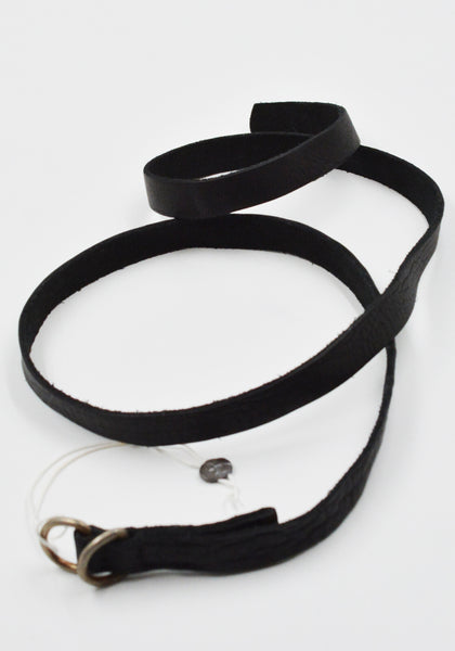 GUIDI BLT0 UNISEX BISON FULL GRAIN LEATHER BELT BLACK | DOSHABURI Shop