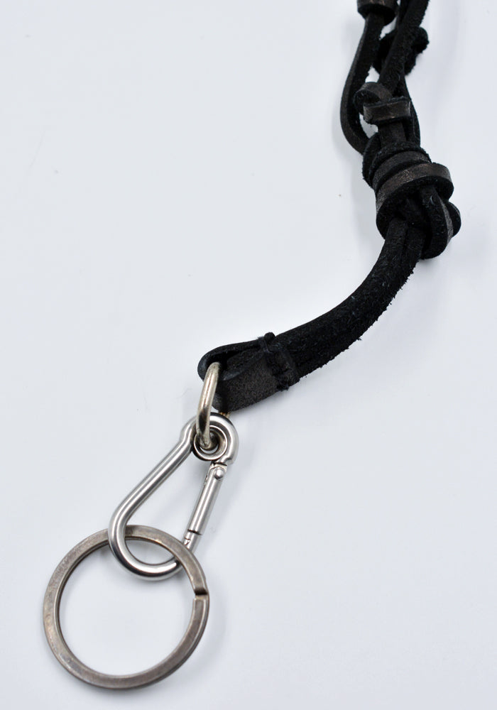 DOSHABURI 通販｜GUIDI CRD00 GROPPONE LEATHER KEY CHAIN BLACK