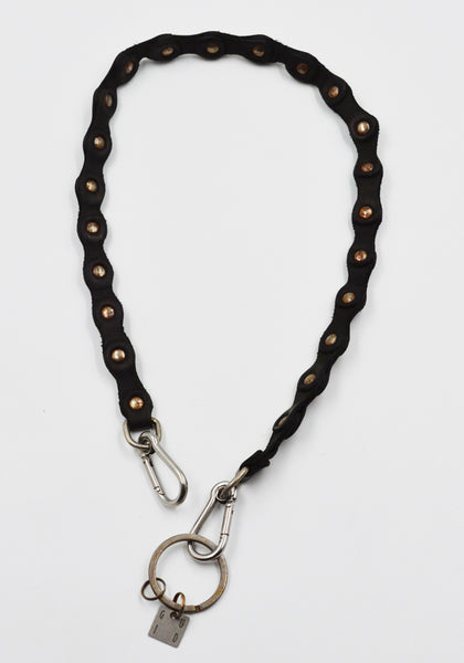 GUIDI HB03 SOFT HORSE FULL GRAIN LEATHER KEYCHAIN BLACK | DOSHABURI Shop