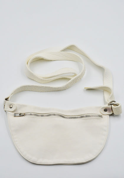 GUIDI Q100 SOFT HORSE FULL GRAIN BELT-BAG WHITE | DOSHABURI Shop