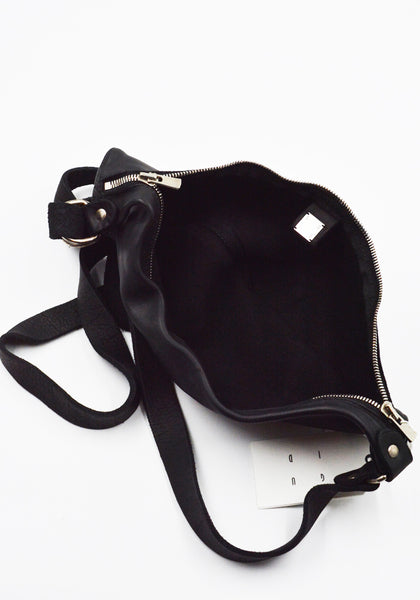 GUIDI Q10M SOFT HORSE FULL GRAIN LEATHER BELT BAG BLACK | DOSHABURI