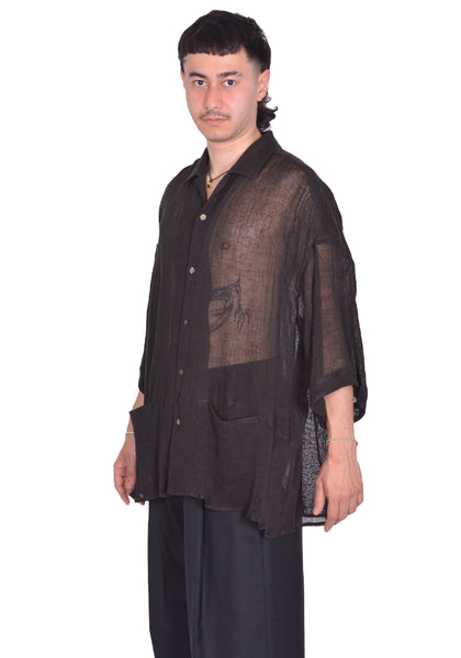 INDIVIDUAL SENTIMENTS BOWLING SHIRT BLACK SS25 | DOSHABURI Shop