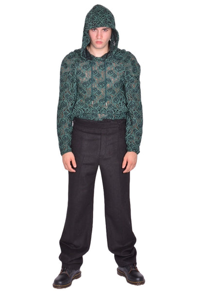 JUNTAE KIM TAILORED FLOWER TROUSERS FW25 | DOSHABURI Online Shop