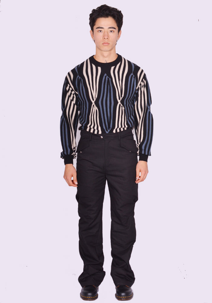 DOSHABURI通販 |KIKO KOSTADINOV MEN ALEC K-DART TROUSERS BLACK SS25