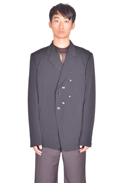 KIKO KOSTADINOV CSOMOR TAILORED JACKET DEEP BLACK SS26 | DOSHABURI Shop