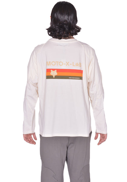 KIKO KOSTADINOV FOX LAB LONG SLEEVE T-SHIRT OFF WHITE SS25 | DOSHABURI Shop