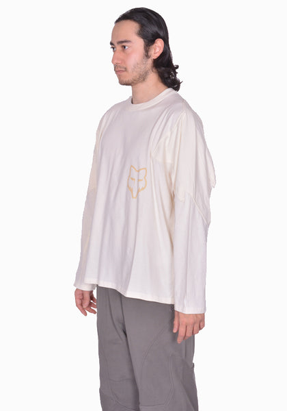 KIKO KOSTADINOV FOX LAB LONG SLEEVE T-SHIRT OFF WHITE SS25 | DOSHABURI Shop