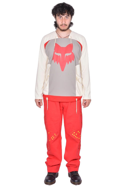 KIKO KOSTADINOV FOX LAB MESH POCKET TOP NATURAL FW25