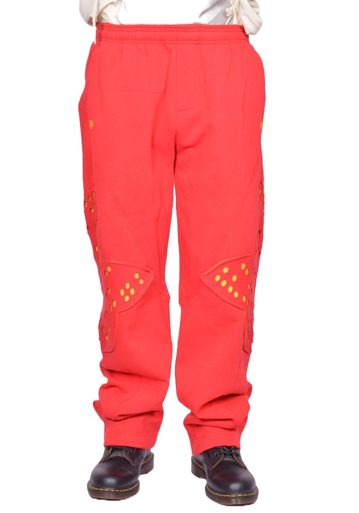 KIKO KOSTADINOV FOX LAB PERFORATED FLEECE JOGGER RED | DOSHABURI Shop