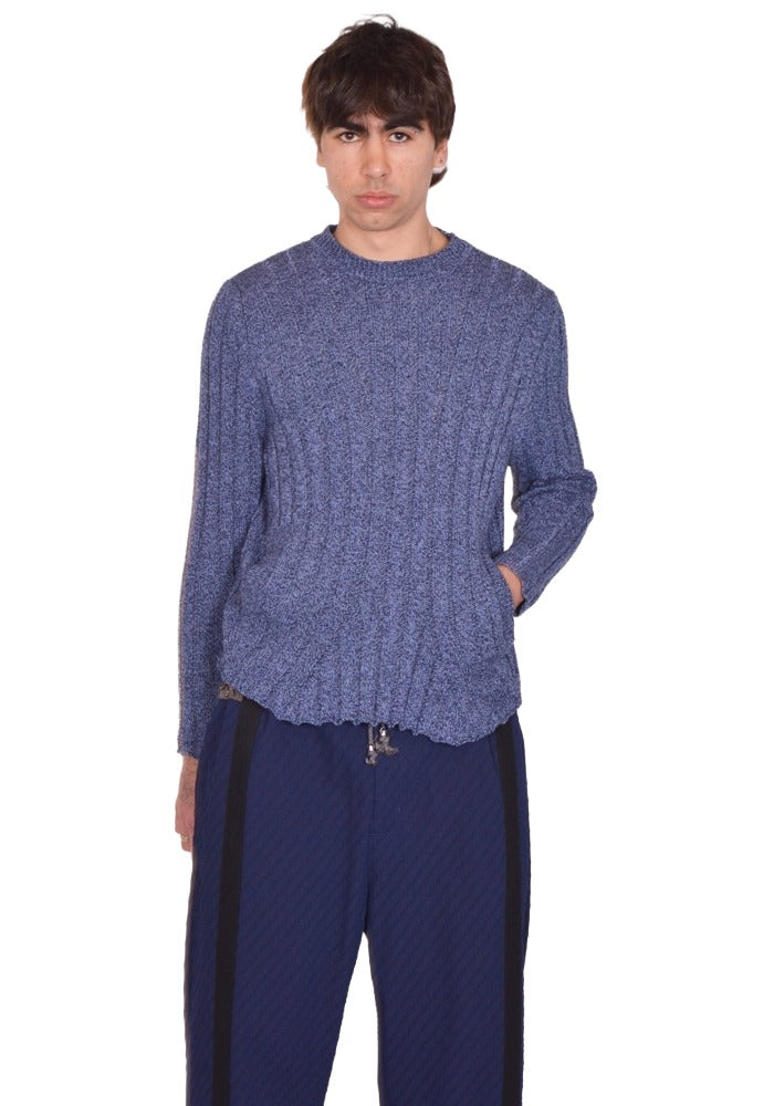 DOSHABURI通販｜KIKO KOSTADINOV KADA KNIT PULLOVER BLUE MELANGE