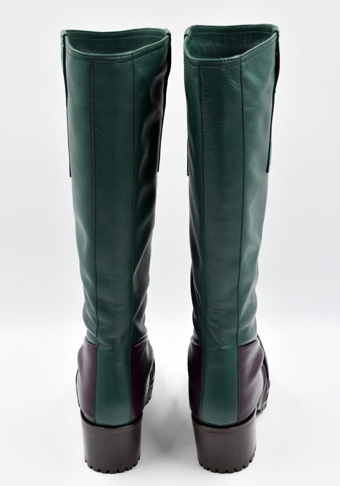 DOSHABURI通販｜KIKO KOSTADINOV WOMEN KNOTTED RIDING BOOTS GREEN