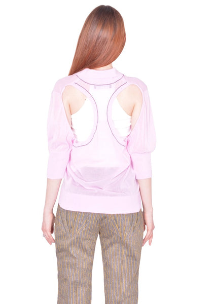 KIKO KOSTADINOV KREINER KNIT POLO PALE PINK SS26 | DOSHABURI Shop