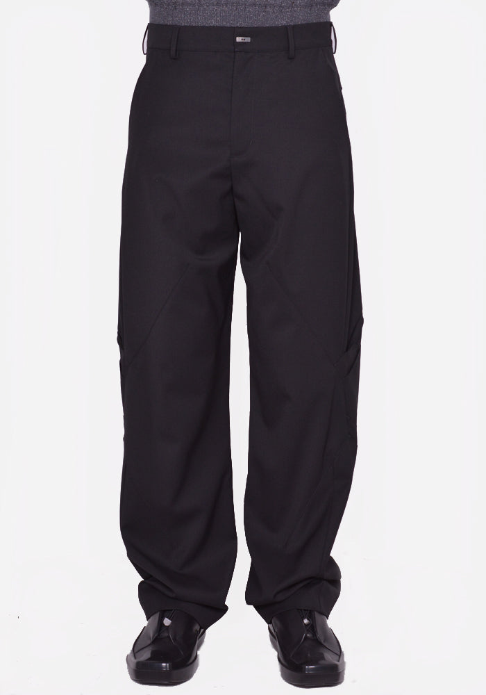 キコ・コスタディノフ通販｜ MELSAS DARTED TROUSERS CROE BLACK SS24