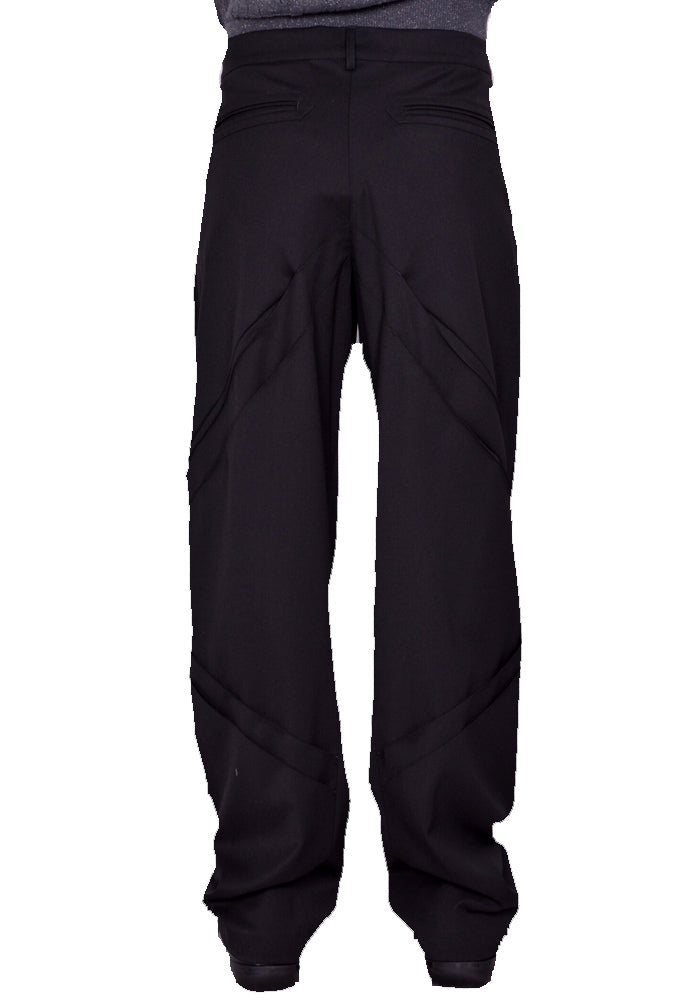 キコ・コスタディノフ通販｜ MELSAS DARTED TROUSERS CROE BLACK SS24