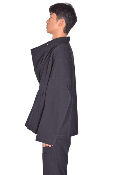 KIKO KOSTADINOV MEN GRAATSMA SMOCK SHADOW BLACK FW26 | DOSHABURI Shop 