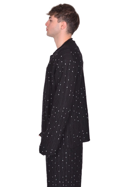 KIKO KOSTADINOV MEN RADAY KNITTED JACKET NIGHT SKY FW25 | DOSHABURI Shop