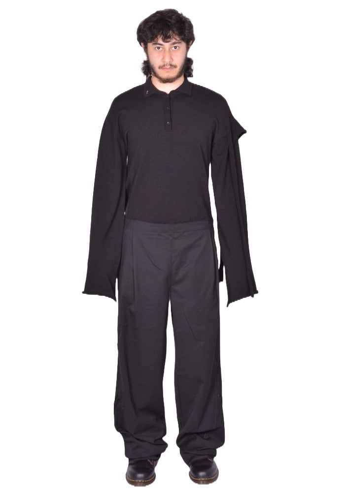 DOSHABURI通販｜KIKO KOSTADINOV MEN VIG K-DART TROUSERS BLACK FW25