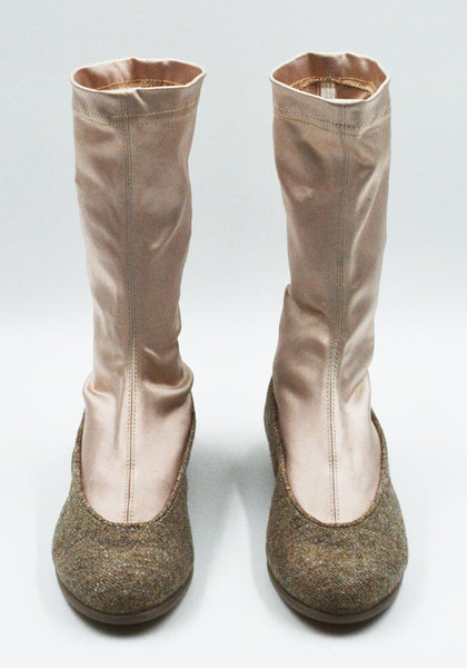 KIKO KOSTADINOV PROXIMA LOW BALLERINA SHOES OATMEAL/PALE PINK FW25 | DOSHABURI Shop