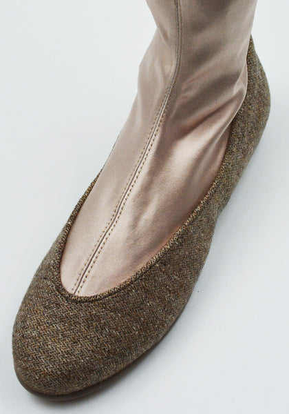 KIKO KOSTADINOV PROXIMA LOW BALLERINA SHOES OATMEAL/PALE PINK FW25 | DOSHABURI Shop