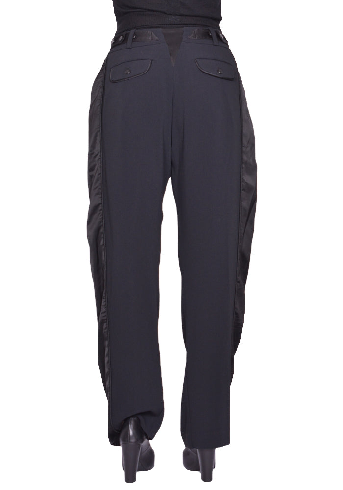 パンツ kiko kostadinov 24aw dana trouser DOSHABURI通販｜KIKO KOSTADINOV WOMEN CAUDA PLEATED TROUSERS BLACK