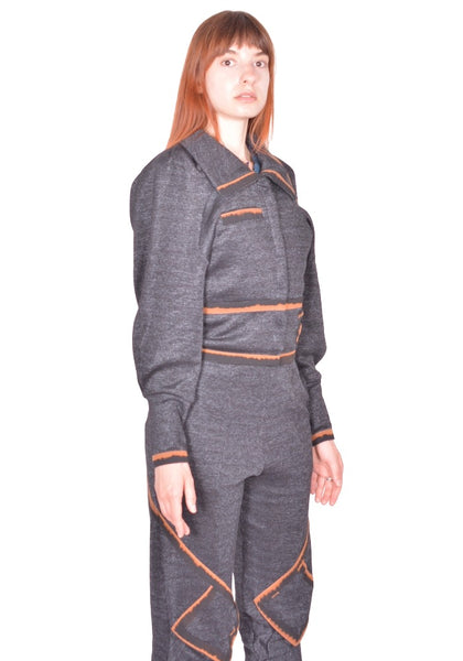 KIKO KOSTADINOV WOMEN COMPASS JACKET ABYSS BLACK SS26  | DOSHABURI Online Shop