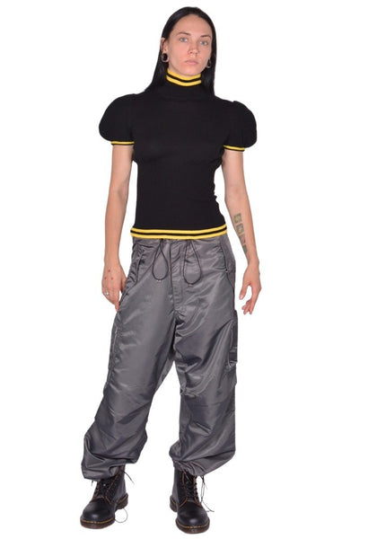 KIKO KOSTADINOV WOMEN SIMONE KNIT TOP INK BLACK FW25 | DOSHABURI Shop