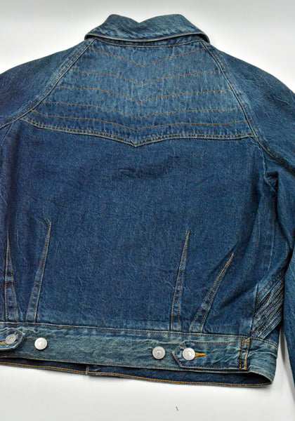 KIKO KOSTADINOV x LEVI'S ARTICULATE DENIM TRUCKER JACKET BLUE | DOSHABURI Shop