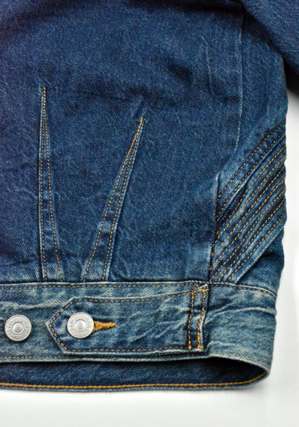 KIKO KOSTADINOV x LEVI'S ARTICULATE DENIM TRUCKER JACKET BLUE | DOSHABURI Shop