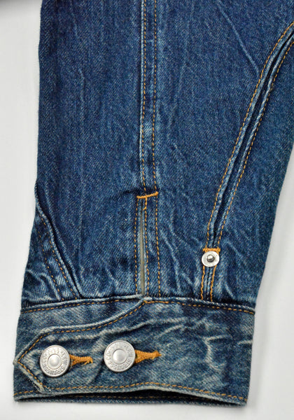 KIKO KOSTADINOV x LEVI'S ARTICULATE DENIM TRUCKER JACKET BLUE | DOSHABURI Shop